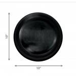  Frisbee noir en caoutchouc Extreme Large